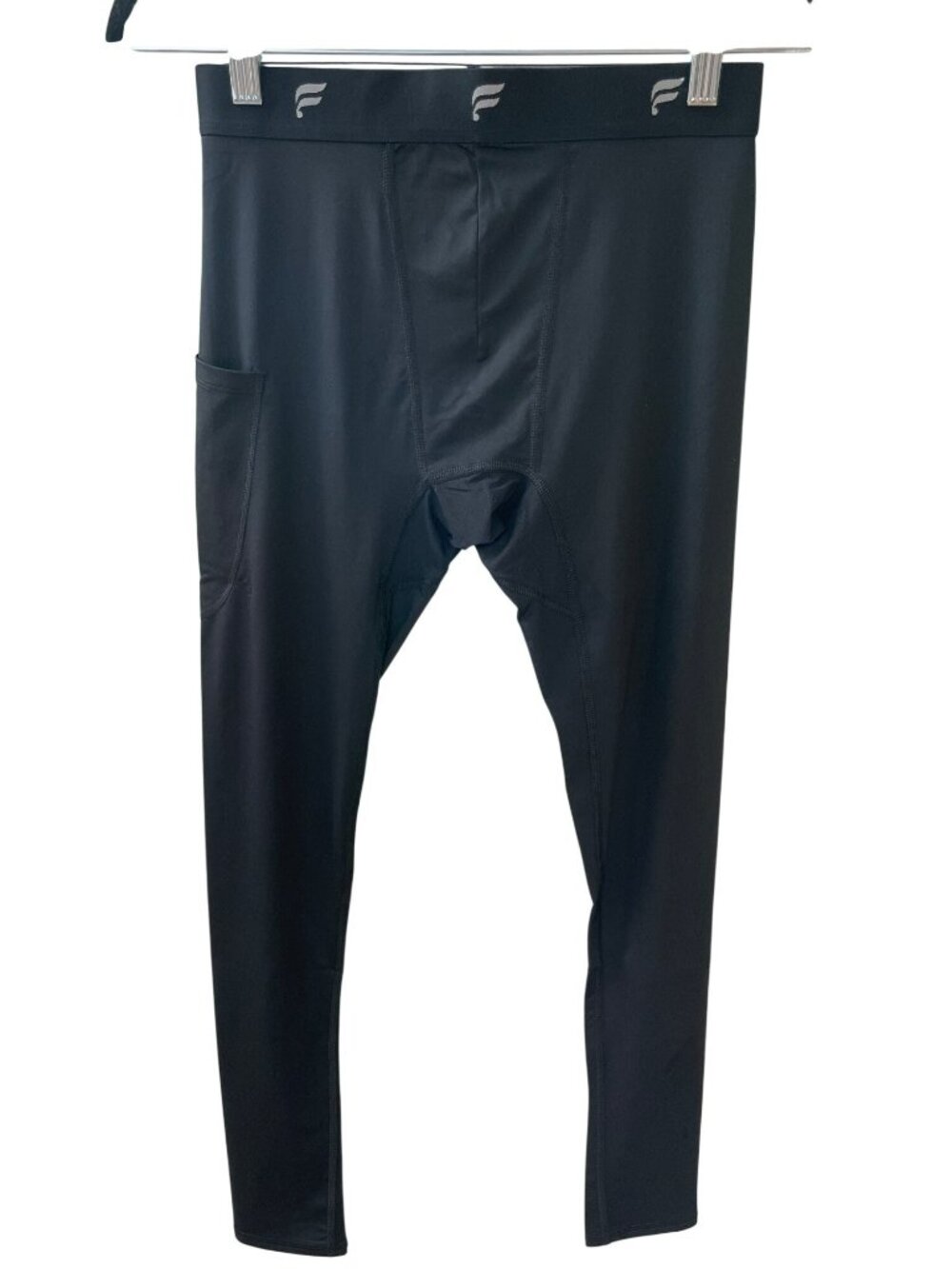 Fabletics Base Layer Full-Length Tights Black Stretch Men's Sz Small $55 NWT